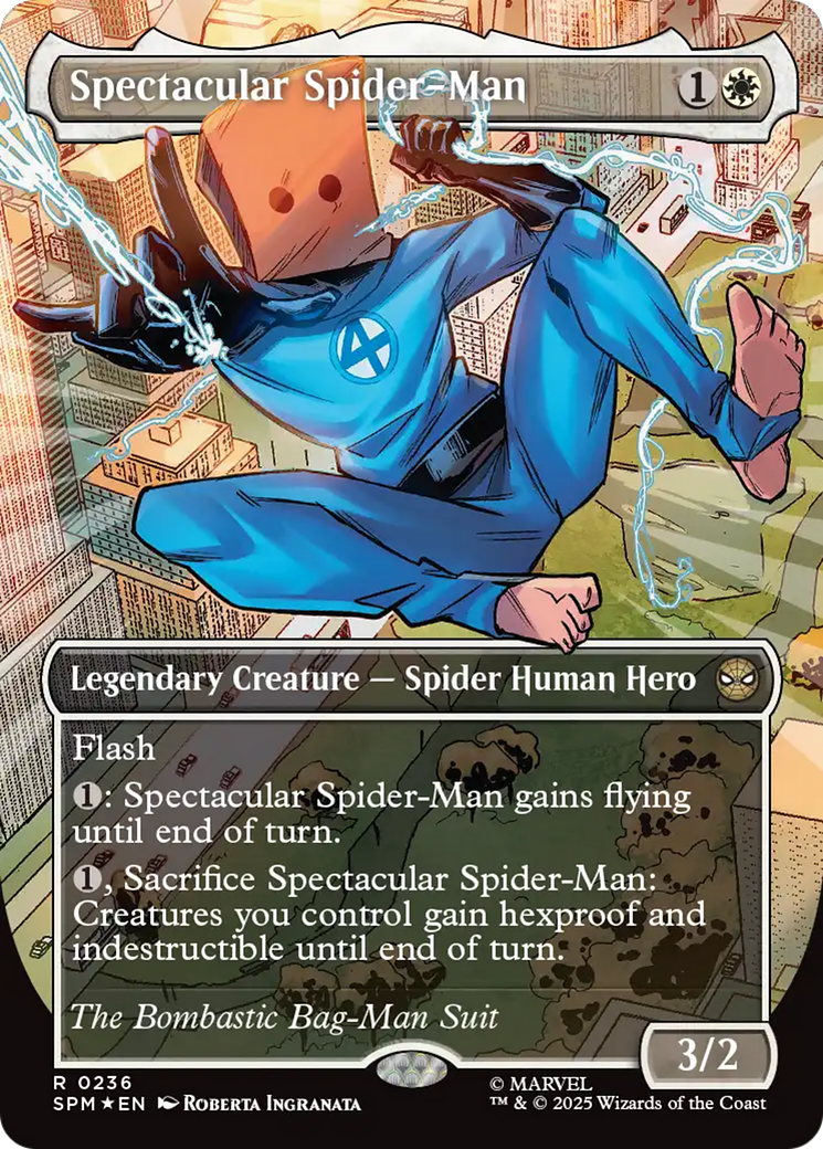 Spectacular Spider-Man (0236) (Borderless) (Textured Foil) [Marvel's Spider-Man] | Good Games Adelaide SA