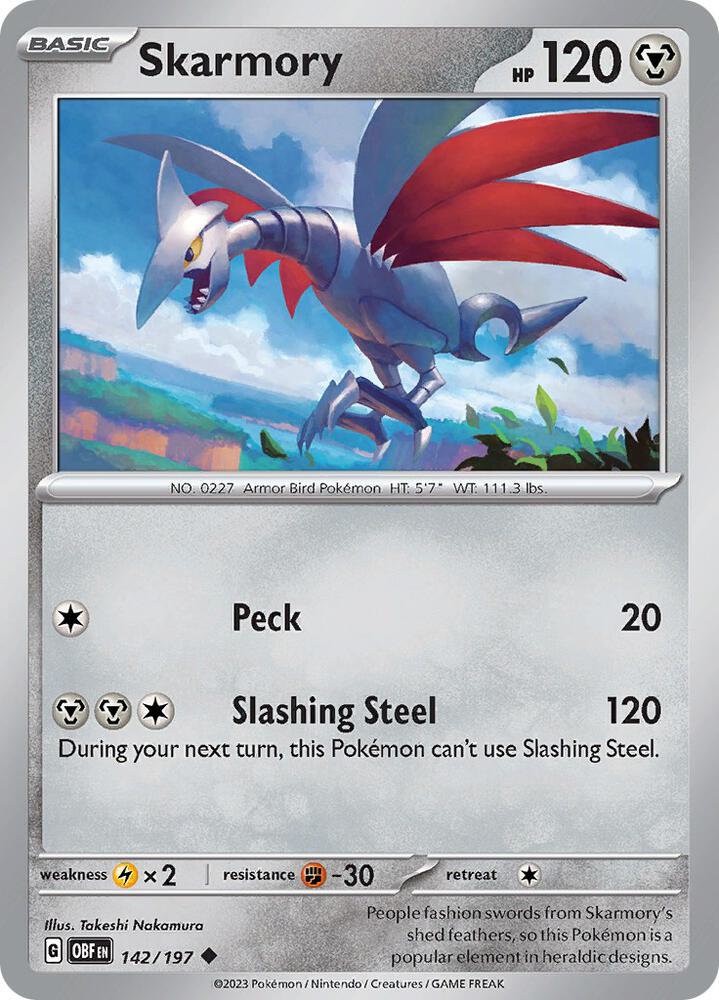 Skarmory 142/197 (SV03: Obsidian Flames)  | Good Games Adelaide SA