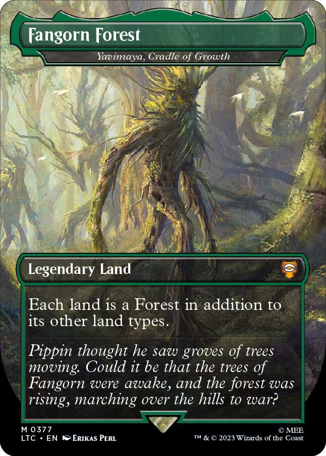 Fangorn Forest Yavimaya Cradle of Growth 377 (Commander: The Lord of the Rings: Tales of Middle-earth)  - Foil | Good Games Adelaide SA