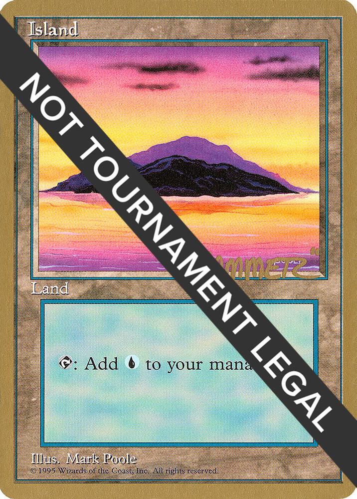 Island A 1996 Shawn Hammer Regnier 4ED  (World Championship Decks)  | Good Games Adelaide SA