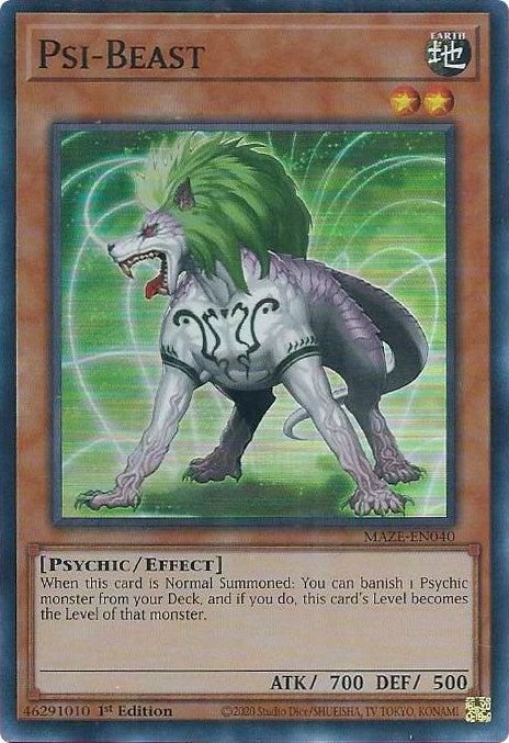 Psi-Beast [MAZE-EN040] Super Rare | Good Games Adelaide SA