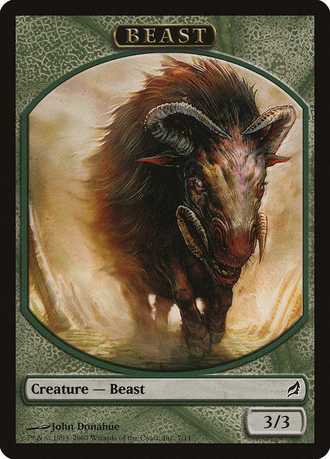 Beast Token [Lorwyn Tokens] | Good Games Adelaide SA