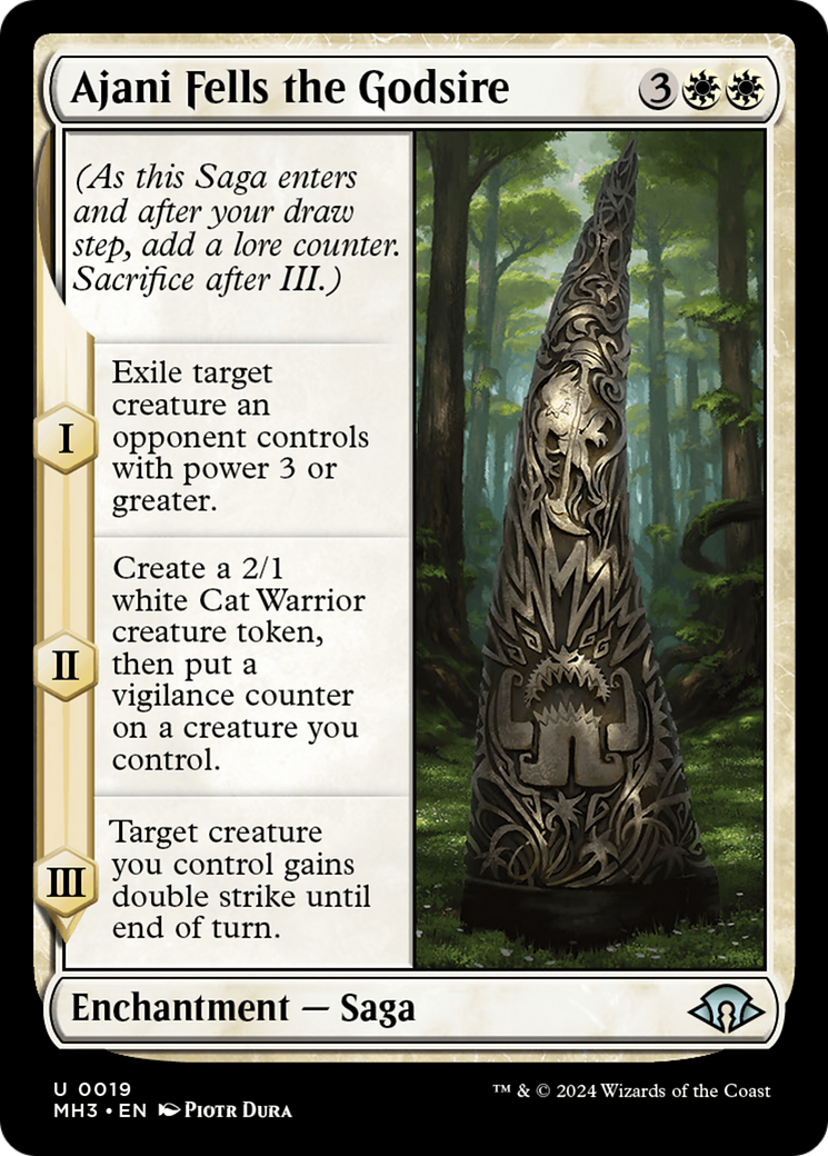 Ajani Fells the Godsire [Modern Horizons 3] | Good Games Adelaide SA