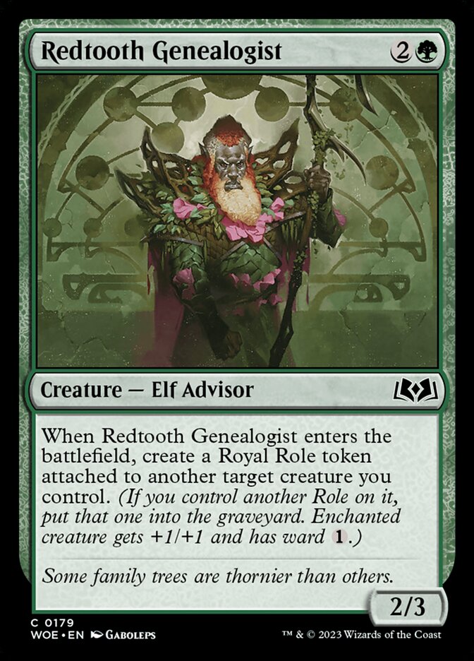 Redtooth Genealogist 179 (Wilds of Eldraine)  - Foil | Good Games Adelaide SA