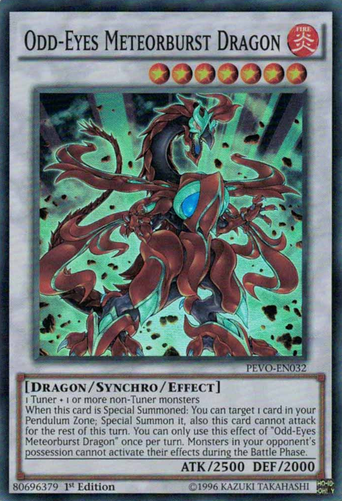 Odd-Eyes Meteorburst Dragon [PEVO-EN032] Super Rare | Good Games Adelaide SA