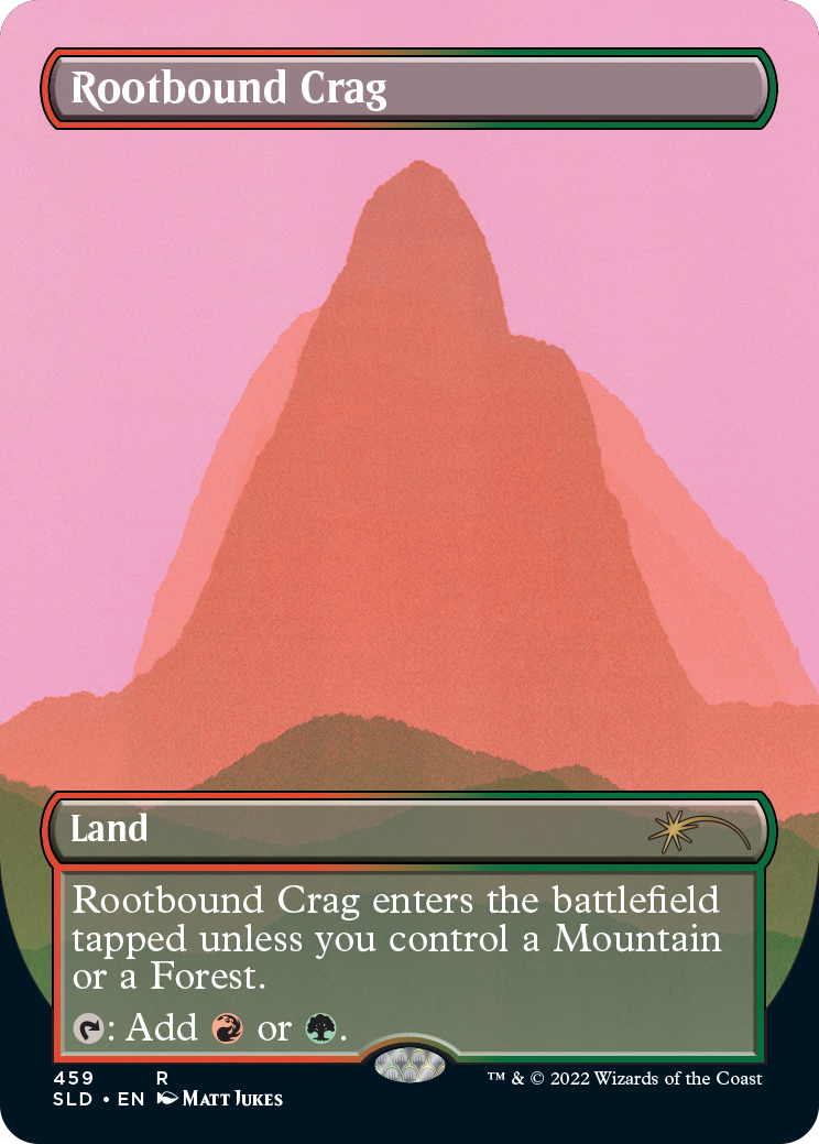 Rootbound Crag (Borderless) [Secret Lair Drop Series] | Good Games Adelaide SA