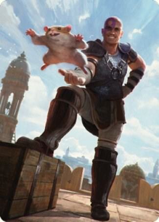 Minsc and Boo Timeless Heroes Art Card 72 81 72 (Art Series: Commander Legends: Battle for Baldur's Gate)  | Good Games Adelaide SA