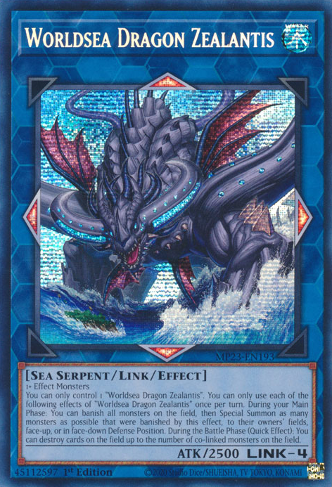 Worldsea Dragon Zealantis [MP23-EN193] Prismatic Secret Rare | Good Games Adelaide SA