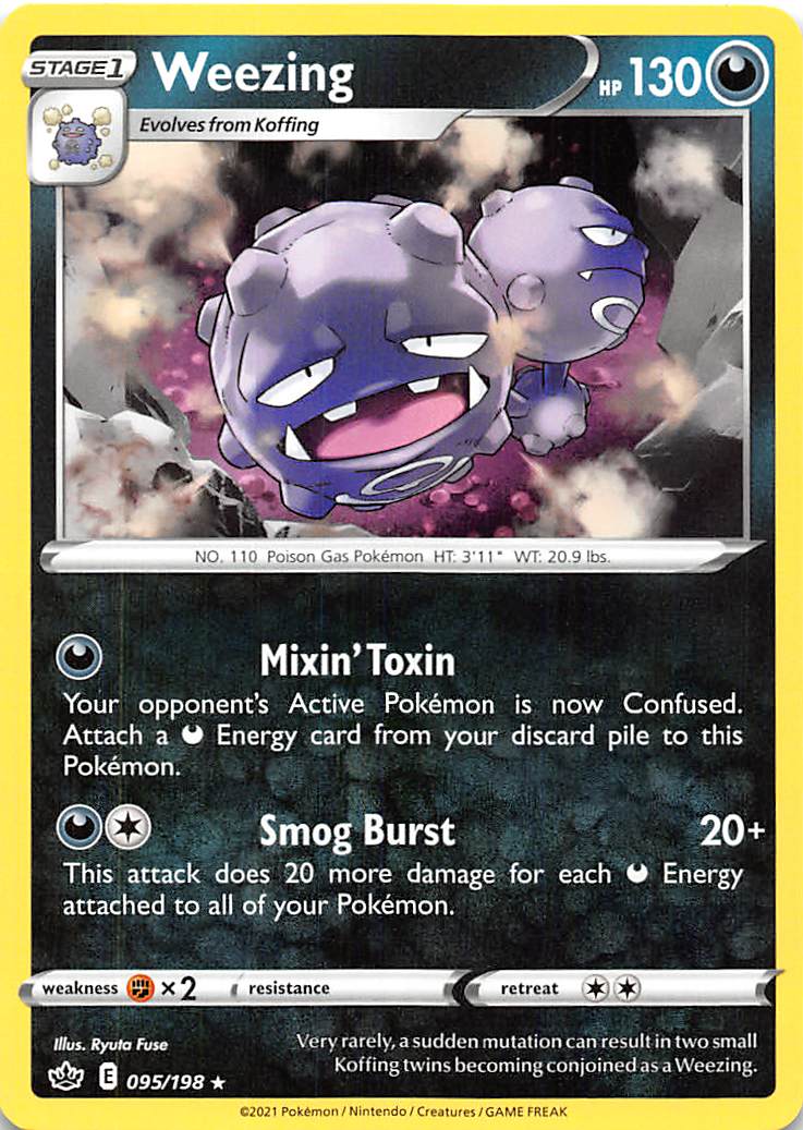 Weezing (095/198) [Sword & Shield: Chilling Reign] | Good Games Adelaide SA