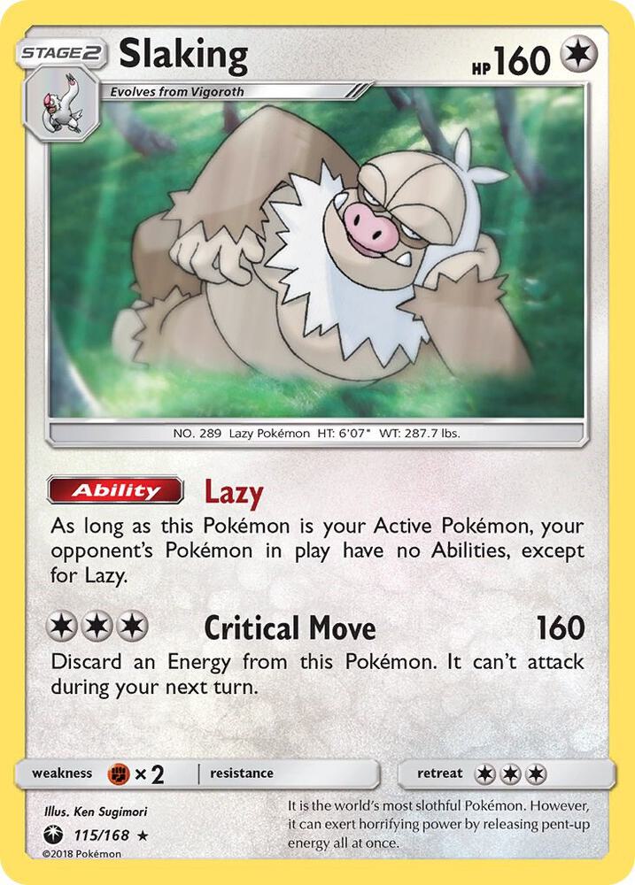 Slaking 115/168 (SM - Celestial Storm)  - Reverse Holofoil | Good Games Adelaide SA