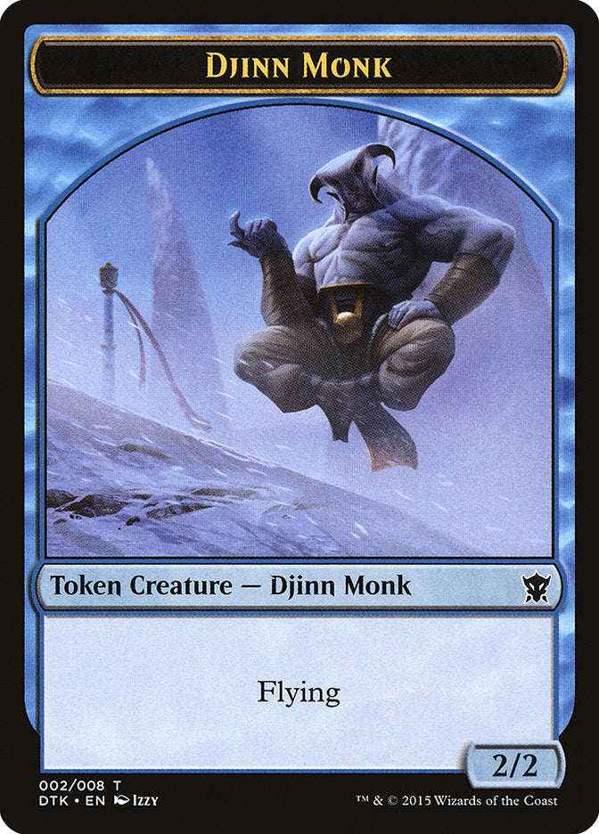 Djinn Monk Token [Dragons of Tarkir Tokens] | Good Games Adelaide SA