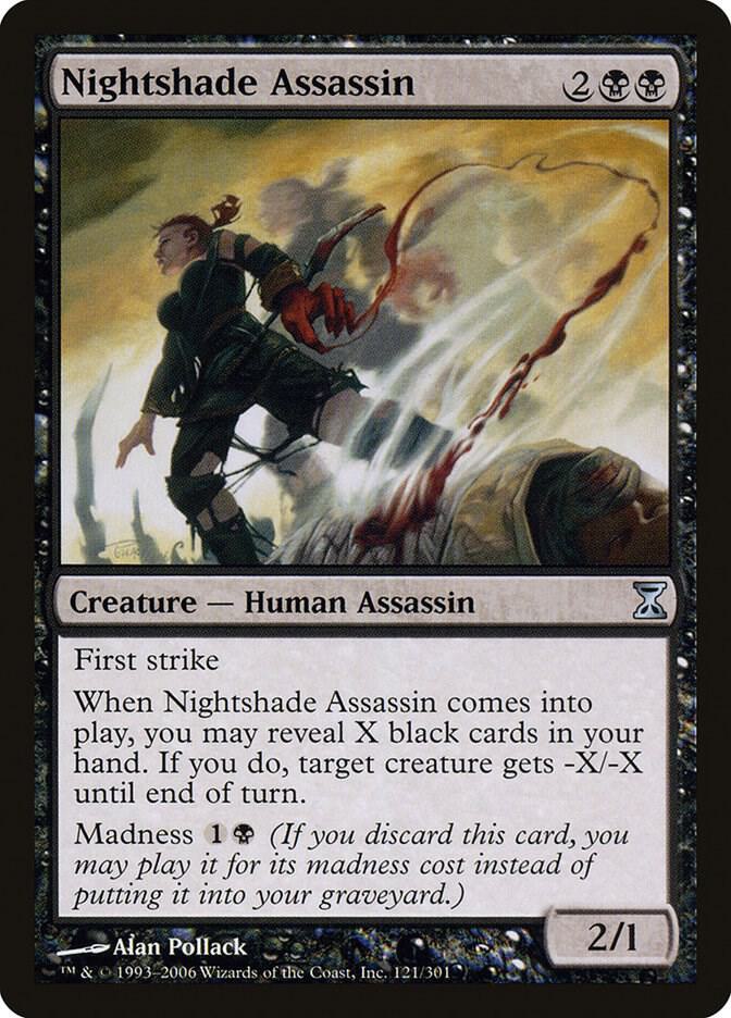 Nightshade Assassin 121 (Time Spiral)  - Foil | Good Games Adelaide SA
