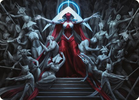 Elesh Norn, Mother of Machines Art Card [Phyrexia: All Will Be One Art Series] | Good Games Adelaide SA