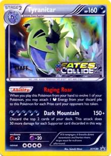 Tyranitar Prerelease Staff XY130 (XY Promos)  - Holofoil | Good Games Adelaide SA