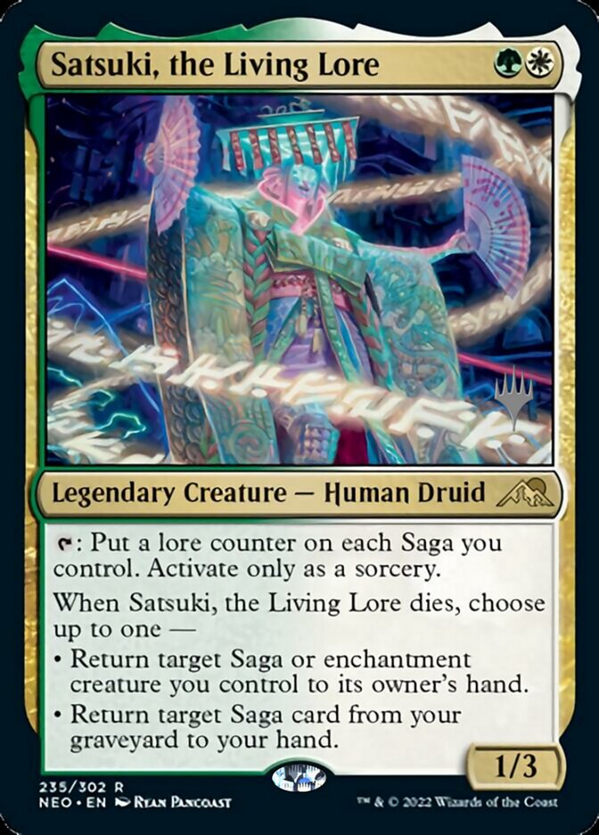 Satsuki, the Living Lore (Promo Pack) [Kamigawa: Neon Dynasty Promos] | Good Games Adelaide SA