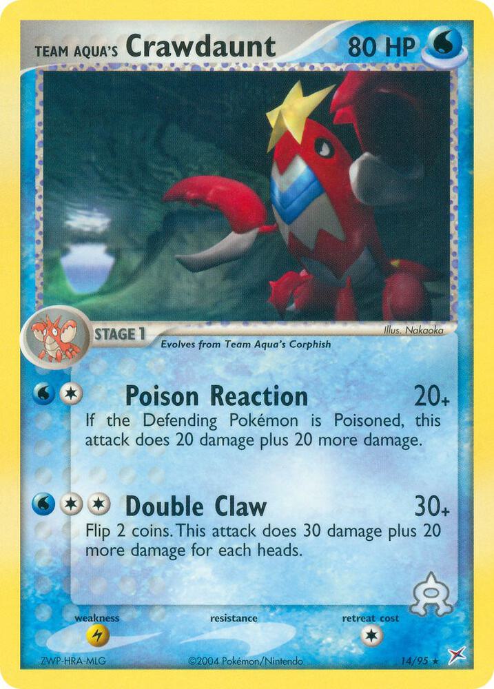 Team Aqua's Crawdaunt 14/95 (Team Magma vs Team Aqua)  | Good Games Adelaide SA