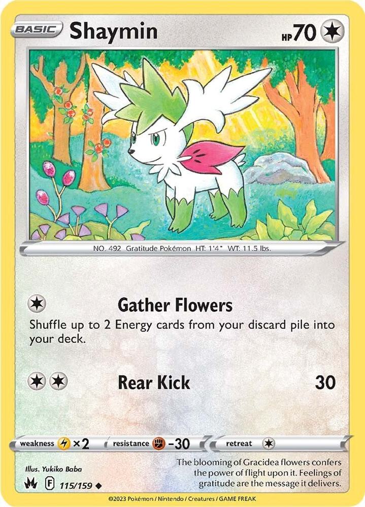 Shaymin 115/159 (Crown Zenith)  | Good Games Adelaide SA