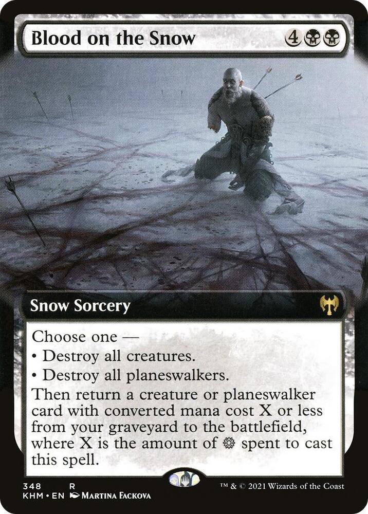 Blood on the Snow 348 (Kaldheim)  - Extended Art Foil | Good Games Adelaide SA