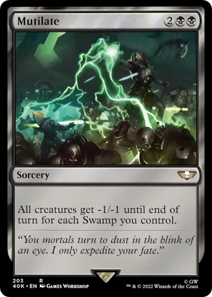 Mutilate Surge Foil 203 (Universes Beyond: Warhammer 40,000)  - Foil | Good Games Adelaide SA