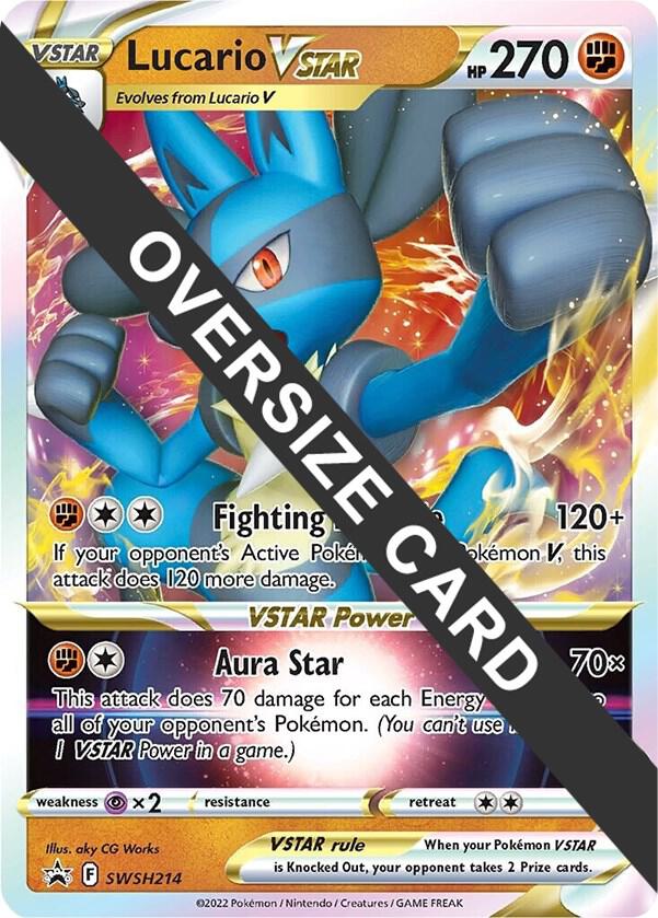 Lucario VSTAR SWSH214 SWSH214 (Jumbo Cards)  - Holofoil | Good Games Adelaide SA