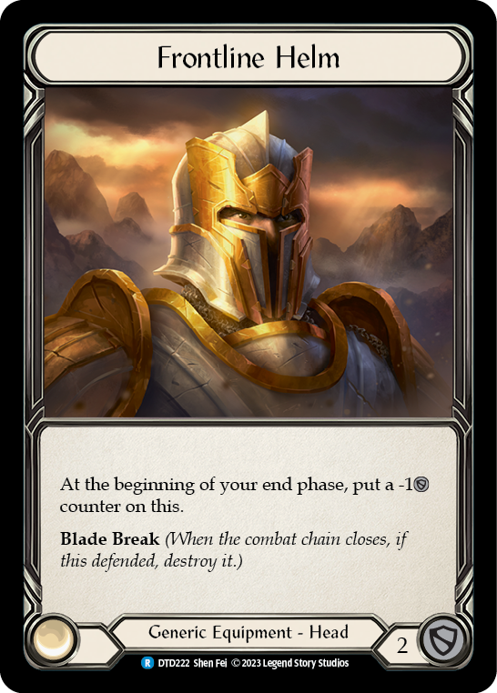 Frontline Helm [DTD222] (Dusk Till Dawn)  Cold Foil | Good Games Adelaide SA