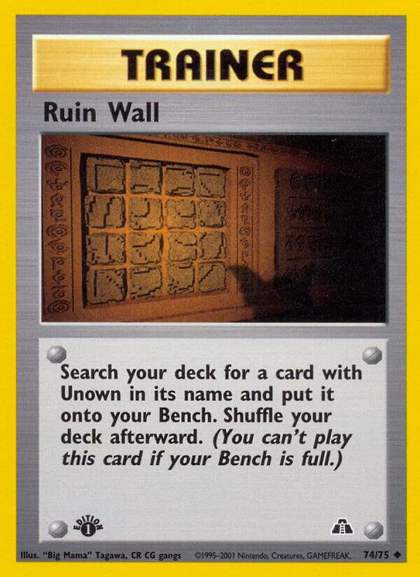 Ruin Wall 74/75 (Neo Discovery)  - 1st Edition | Good Games Adelaide SA