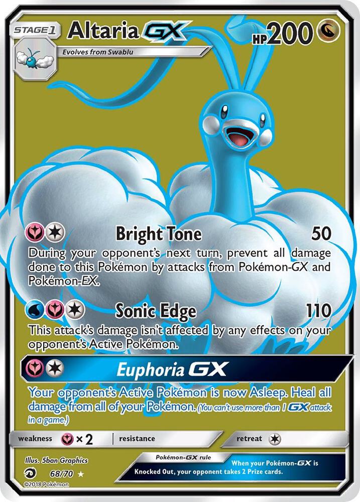Altaria GX Full Art 68/70 (Dragon Majesty)  - Holofoil | Good Games Adelaide SA