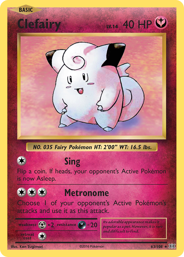 Clefairy (63/108) [XY: Evolutions] | Good Games Adelaide SA