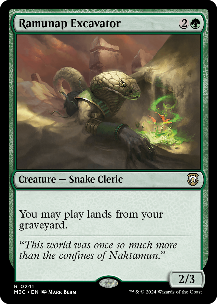 Ramunap Excavator (Ripple Foil) [Modern Horizons 3 Commander] | Good Games Adelaide SA