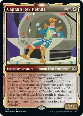 Captain Rex Nebula Showcase Galaxy Foil 508 (Unfinity)  - Foil | Good Games Adelaide SA