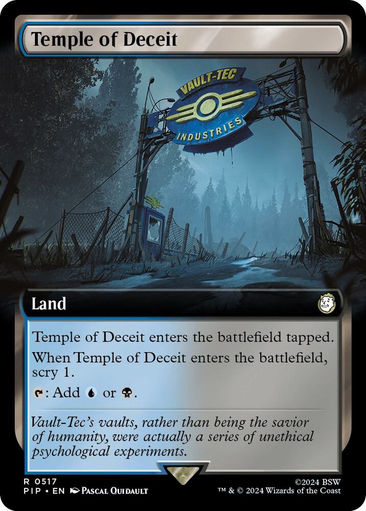 Temple of Deceit 517 (Universes Beyond: Fallout)  - Foil | Good Games Adelaide SA