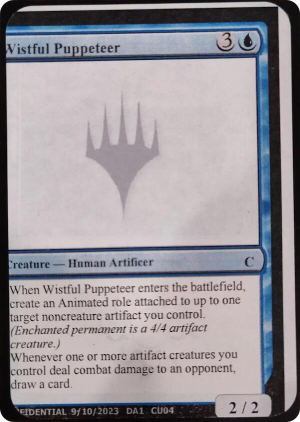 Wistful Puppeteer  (Un-Known Event Playtest Cards)  | Good Games Adelaide SA