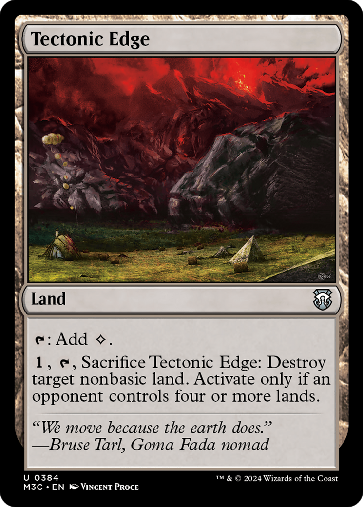 Tectonic Edge (Ripple Foil) [Modern Horizons 3 Commander] | Good Games Adelaide SA