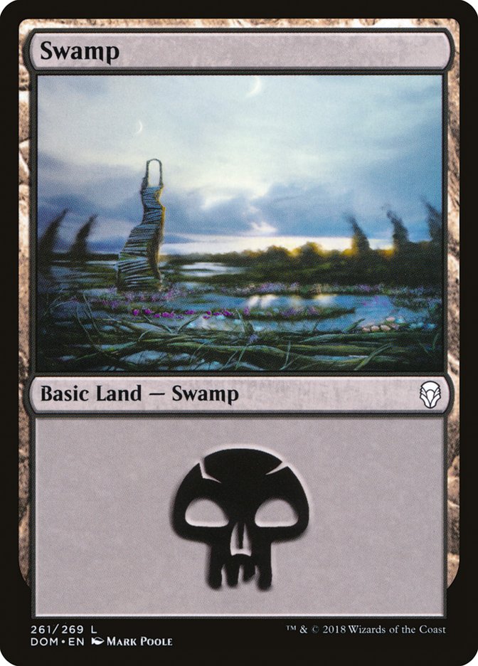 Swamp (261) [Dominaria] | Good Games Adelaide SA