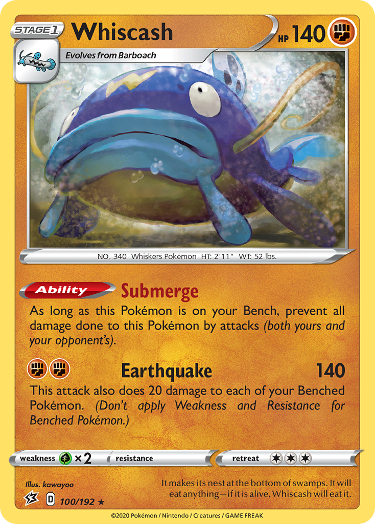 Whiscash (100/192) [Sword & Shield: Rebel Clash] | Good Games Adelaide SA