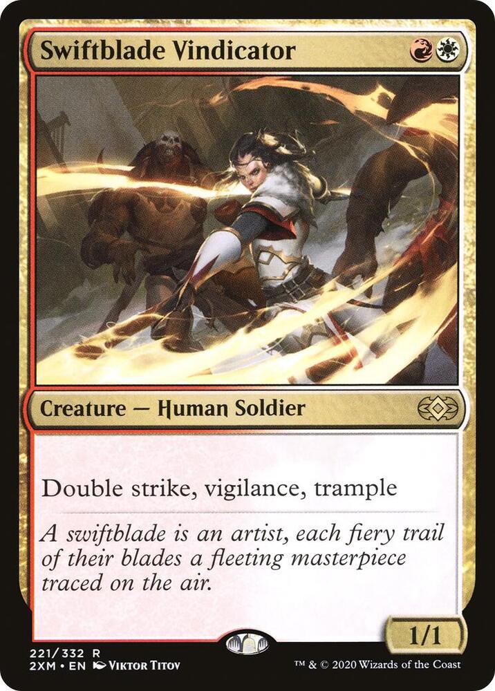 Swiftblade Vindicator 221 (Double Masters)  - Foil | Good Games Adelaide SA