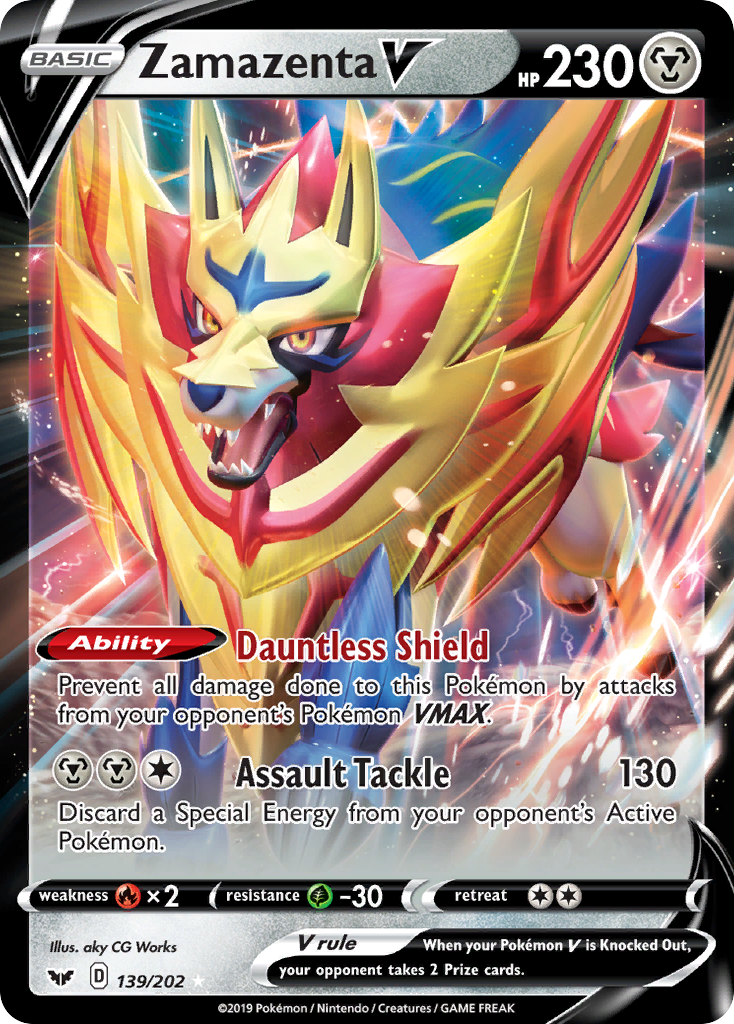 Zamazenta V (139/202) [Sword & Shield: Base Set] | Good Games Adelaide SA