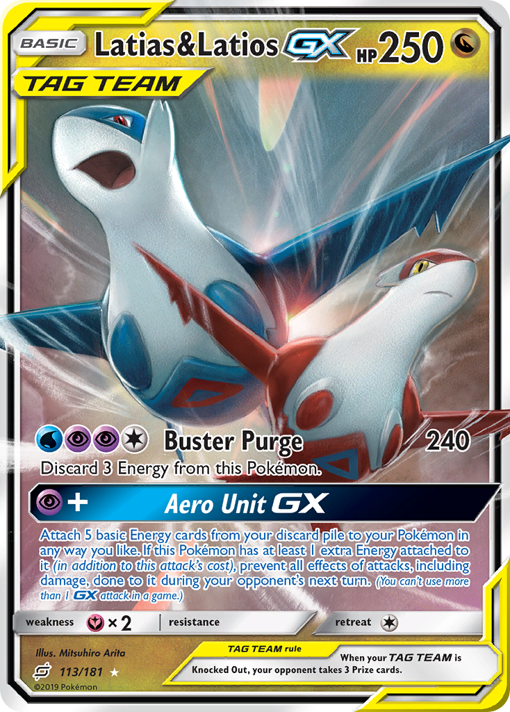 Latias & Latios GX (113/181) [Sun & Moon: Team Up] | Good Games Adelaide SA