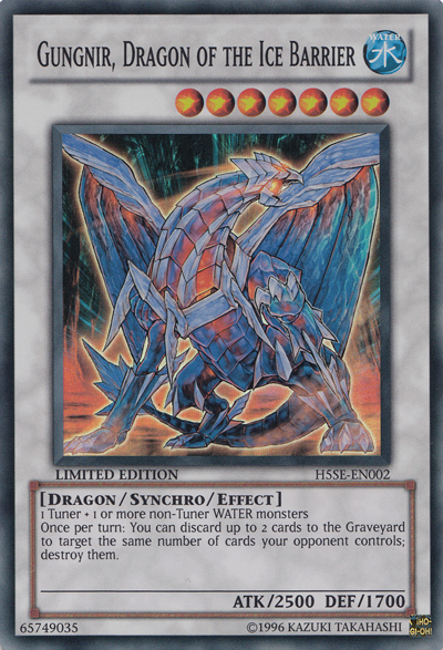 Gungnir, Dragon of the Ice Barrier [H5SE-EN002] Super Rare | Good Games Adelaide SA