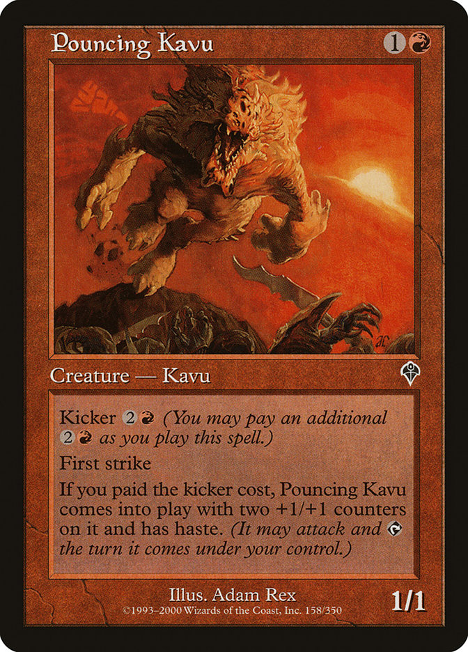 Pouncing Kavu 158 (Invasion)  - Foil | Good Games Adelaide SA
