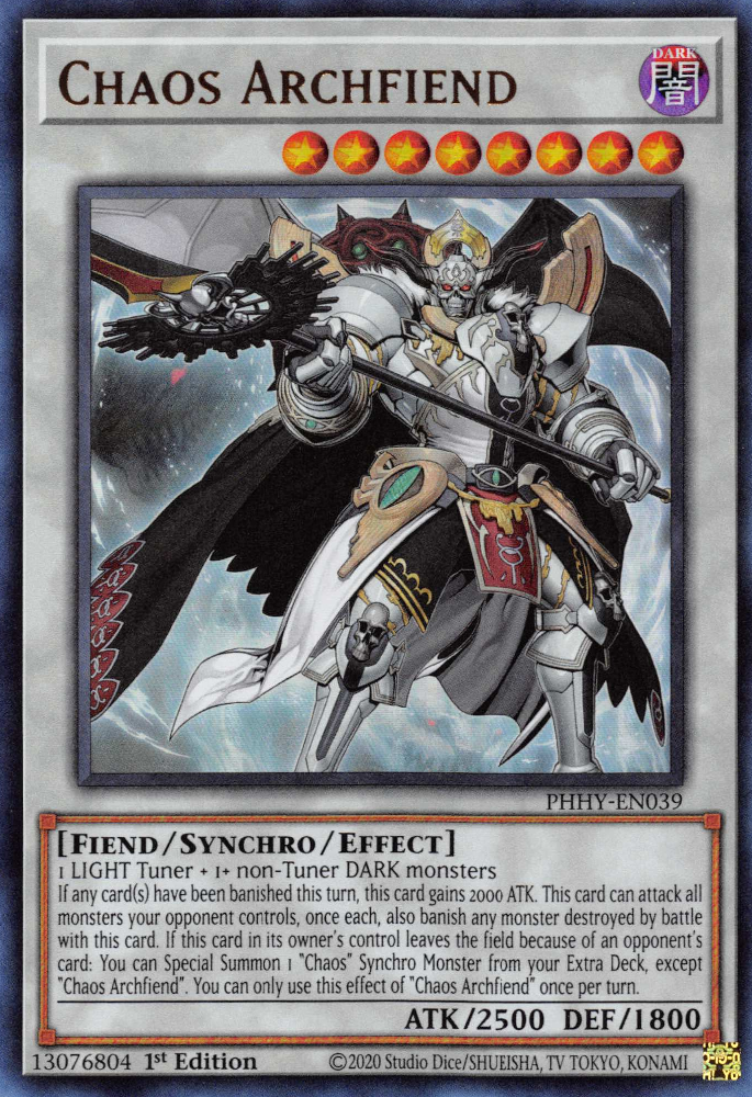 Chaos Archfiend [PHHY-EN039] Ultra Rare | Good Games Adelaide SA