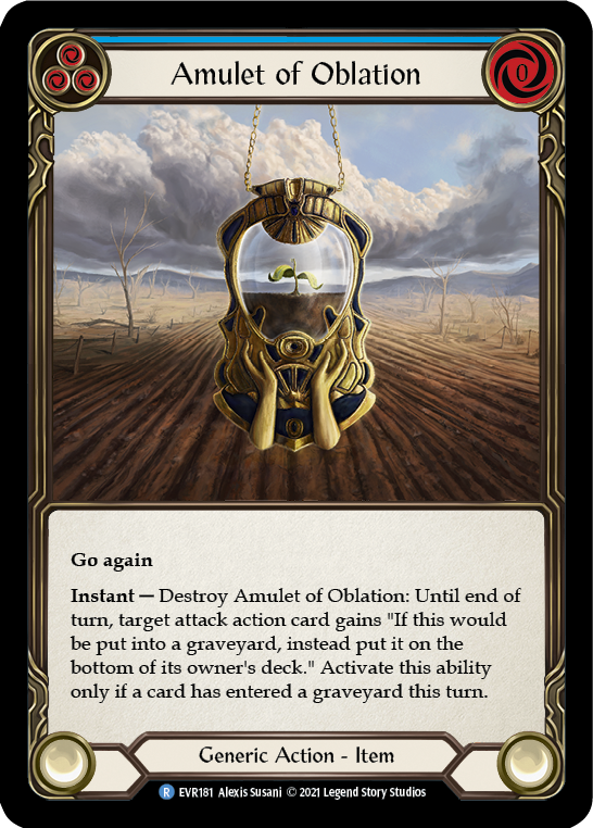 Amulet of Oblation [EVR181] (Everfest)  1st Edition Cold Foil | Good Games Adelaide SA
