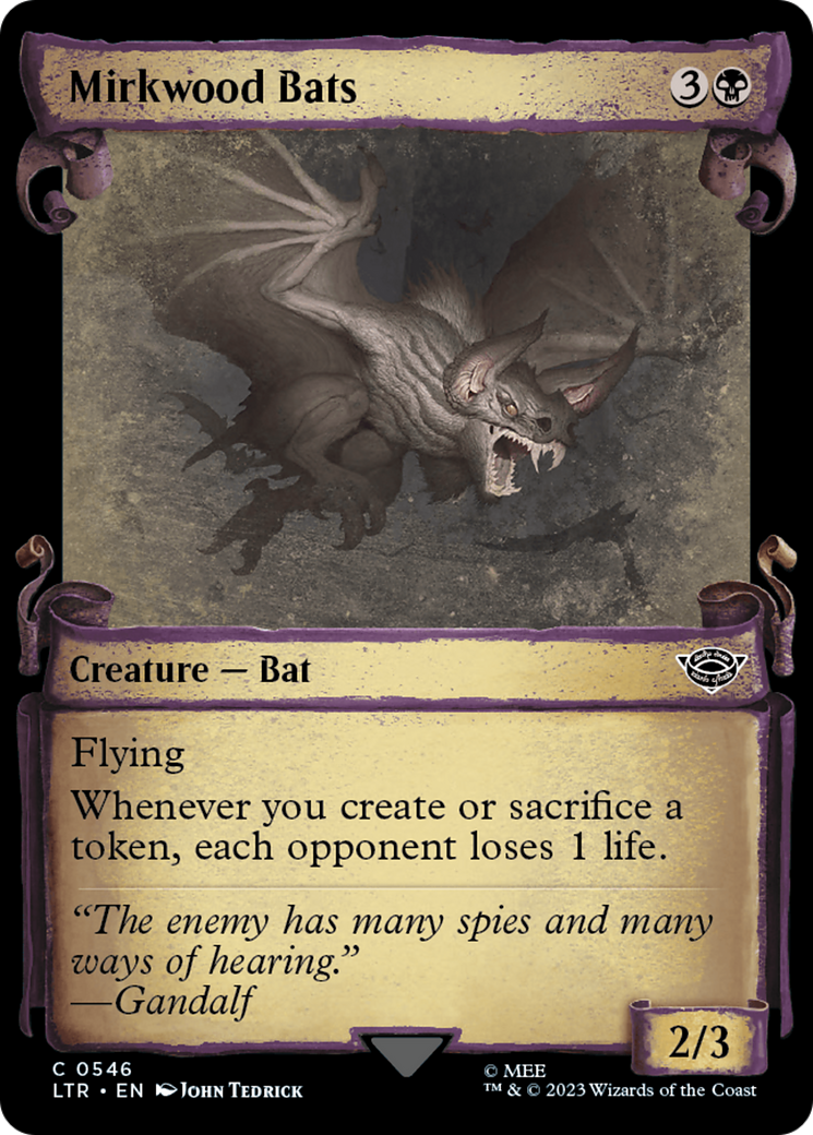 Mirkwood Bats [The Lord of the Rings: Tales of Middle-Earth Showcase Scrolls] | Good Games Adelaide SA