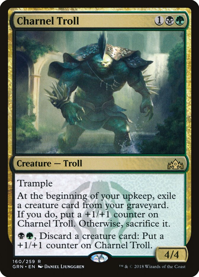 Charnel Troll 160 (Guilds of Ravnica)  - Foil | Good Games Adelaide SA