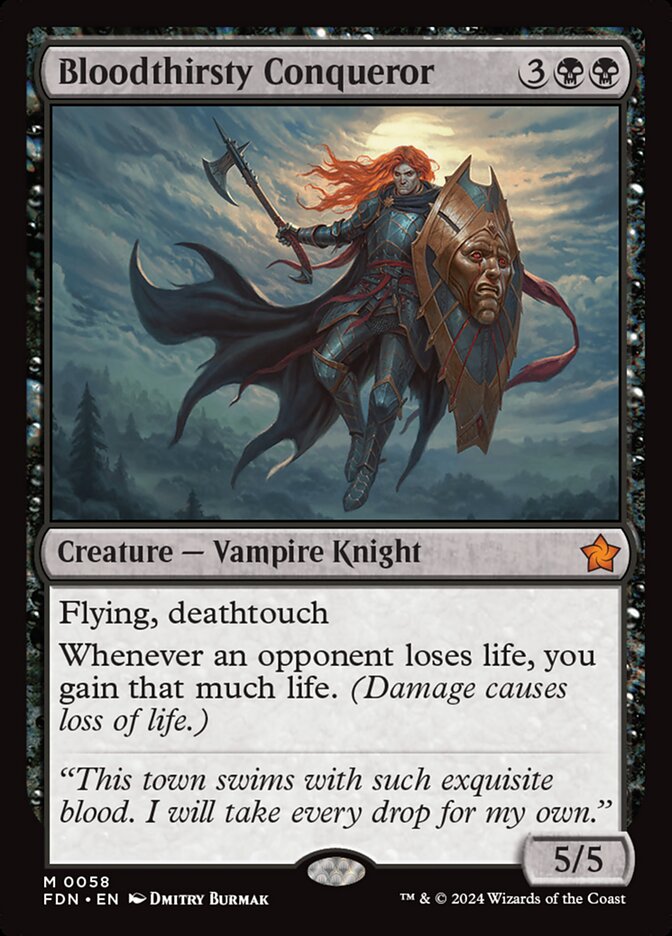 Bloodthirsty Conqueror 58 (Foundations)  - Foil | Good Games Adelaide SA