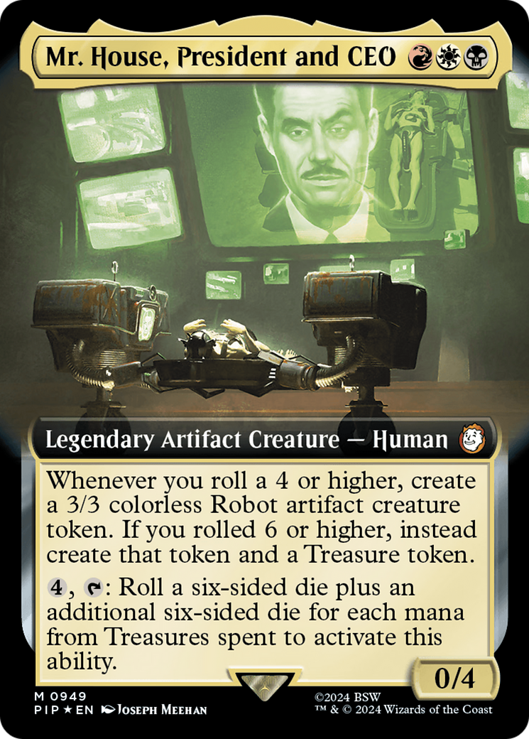Mr. House, President and CEO (Extended Art) (Surge Foil) [Fallout] | Good Games Adelaide SA