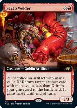 Scrap Welder 471 (Kamigawa: Neon Dynasty)  - Extended Art Foil | Good Games Adelaide SA