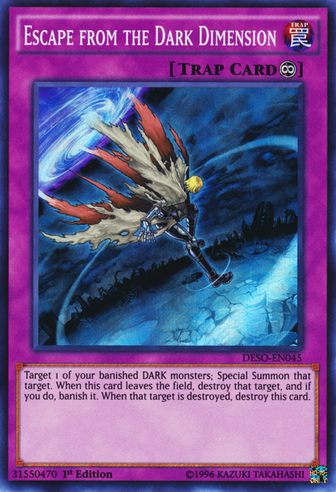 Escape from the Dark Dimension [DESO-EN045] Super Rare | Good Games Adelaide SA