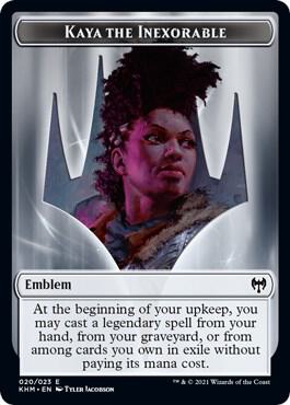 Emblem Kaya the Inexorable 20 (Kaldheim)  | Good Games Adelaide SA