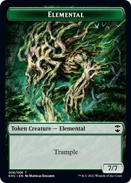 Elemental Elf Warrior Double Sided Token 6 // 15 (Commander: Kaldheim)  | Good Games Adelaide SA